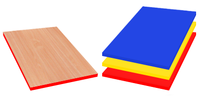 Meble przedszkolne - kolory płyty i obrzeży standard